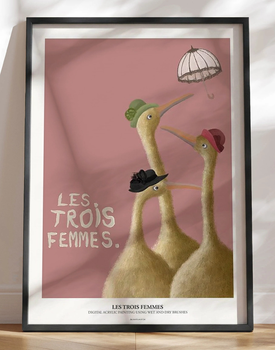 Kunstplakat Les Trois Femmes