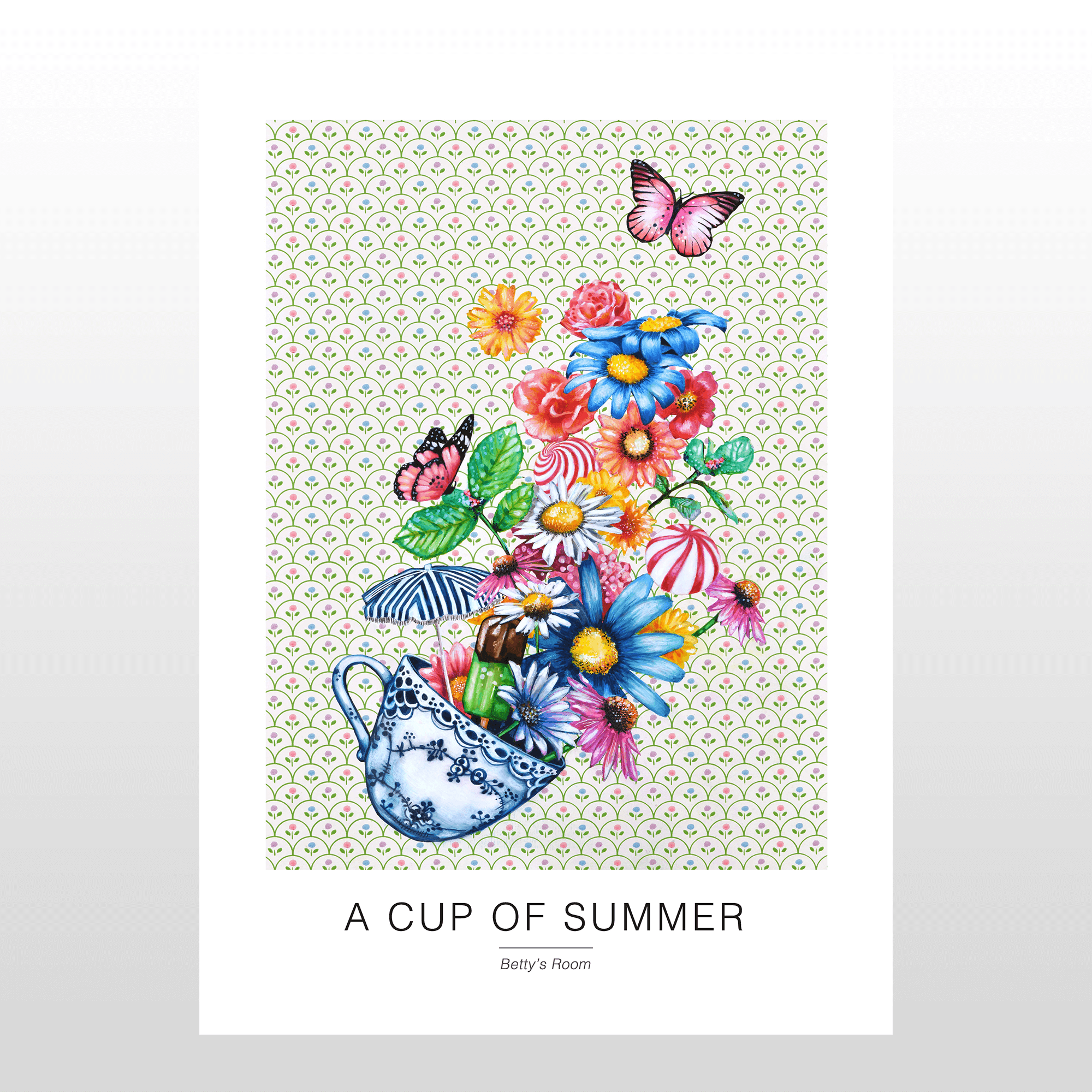 Kunstplakat   Quot   Cup Of Summer Quot  A2