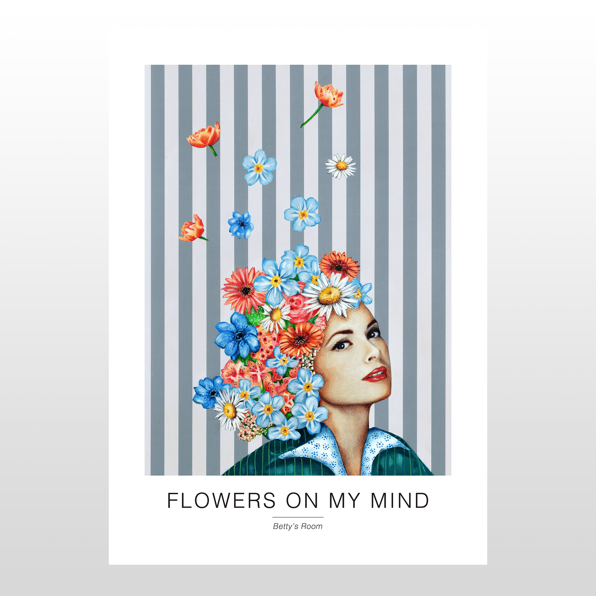 Kunstplakat   Quot Flowers On My Mind Quot  A2