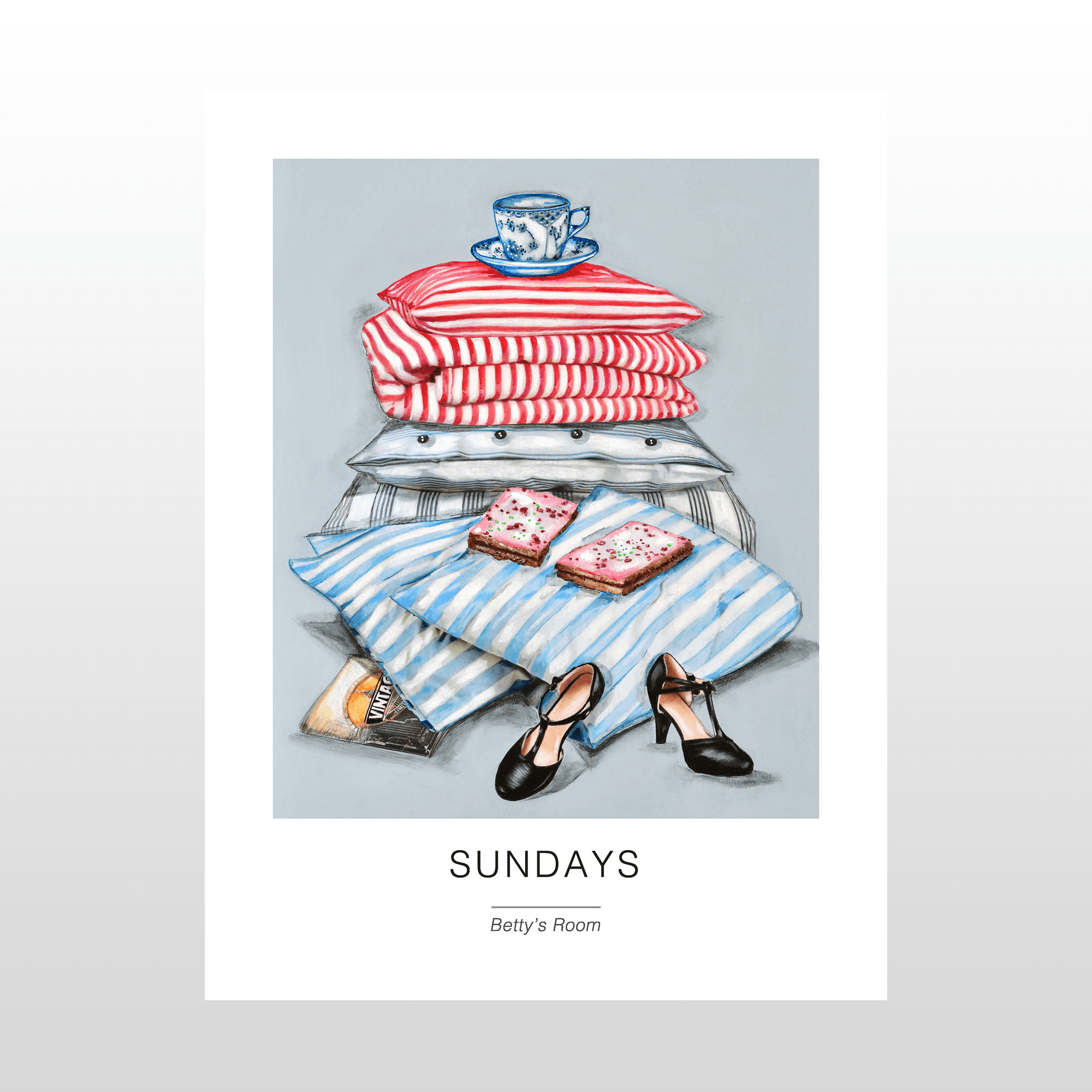 Kunstplakat   Quot Sundays Quot  30   40 Cm