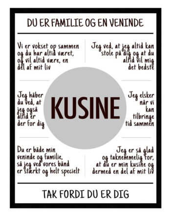 Kusine Plakat