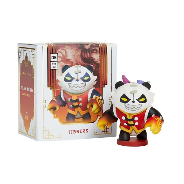League Of Legends Collectible Figure Set 03: Lunar Revel Team Minis Panda Tibbers Limited Edition