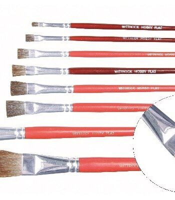 Leonhardy Hobby: Pensel Size 14  Flat Fine  Wit-422616