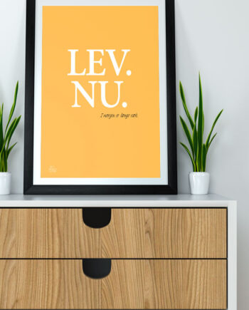 Lev Nu-plakat  Gul  21   29    A4  Kr  199 -