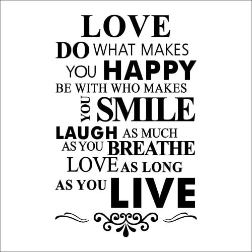 Life Rules Wallsticker