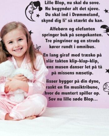 Lille Blop Med Eget Navn Wallsticker
