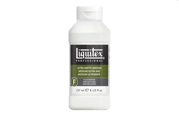 Liquitex Fluid Medium: Acrylic Ultra Matte Medium 237ml