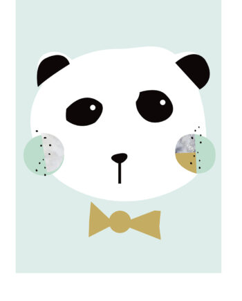 Little Ones Panda Boy Af Plakatwerket