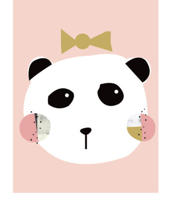 Little Ones Panda Girl Af Plakatwerket