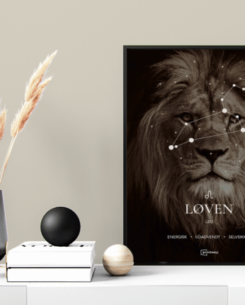 Løven Stjernetegn Plakat Motiv 60 84 Cm  A1