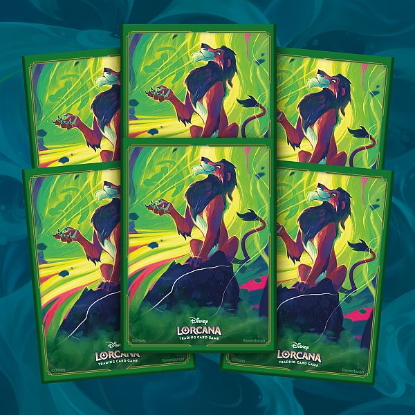 65 Lommer Disney Lorcana Tcg: Set Azurite Sea: Scar Vengeful Lion Deck Protector Sleeves