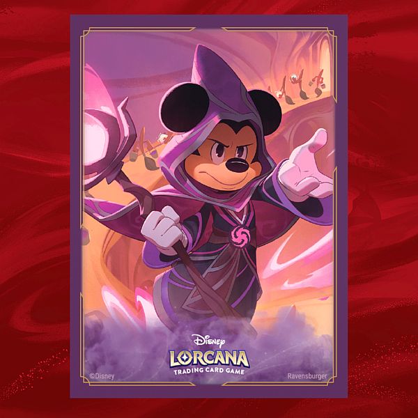 65 Lommer Disney Lorcana Tcg: Set Reign Of Jafar: Mickey Mouse Wayward Sorcerer Deck Protector Sleeves