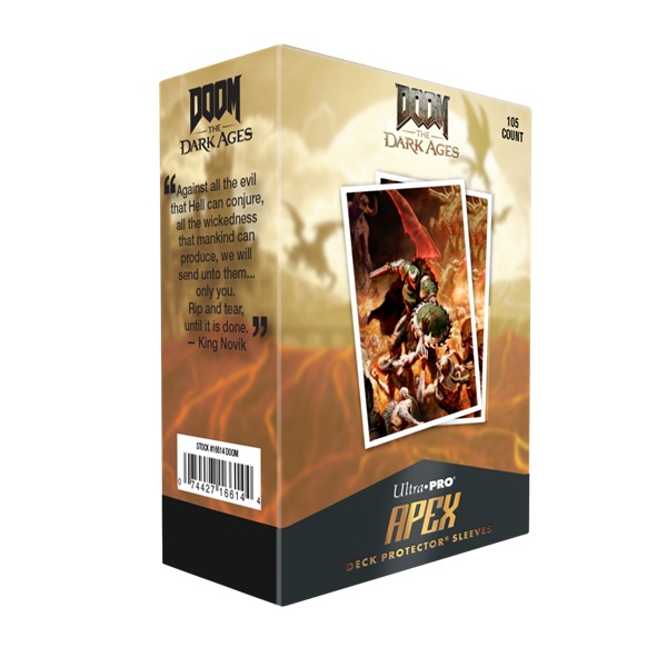 105 Lommer Doom The Dark Ages: Onslaught Apex Matte Deck Protector Sleeves Ultra Pro 16614