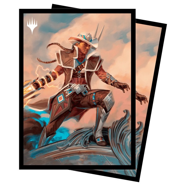 100 Lommer Magic Outlaws Of Thunder Junction: Key Art Annie Flash The Veteran Matte Deck Protector Sleeves Ultra Pro 38358