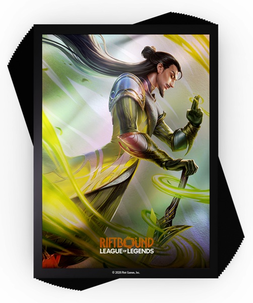 100 Lommer Riftbound: League Of Legends Tcg: Set 03: Unleashed : Master Yi Wuju Master Deck Protector Art Sleeves