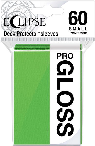 60 Lommer Ultra Pro Eclipse Gloss Small: Lime Green Gr 195 184 Top Kvalitet Professional Sleeves 15630