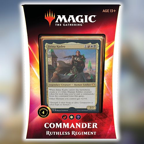 Magic Commander 2020  Edh   Ikoria: Lair Of Behemoths  Multiplayer Deck: V1 Ruthless Regiment  Jirina Kudro  100 Kort