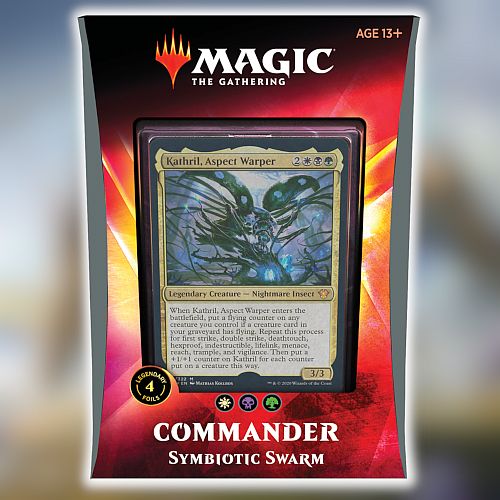 Magic Commander 2020  Edh   Ikoria: Lair Of Behemoths  Multiplayer Deck: V3 Symbiotic Swarm  Kathril  Aspect Warper  100 Kort