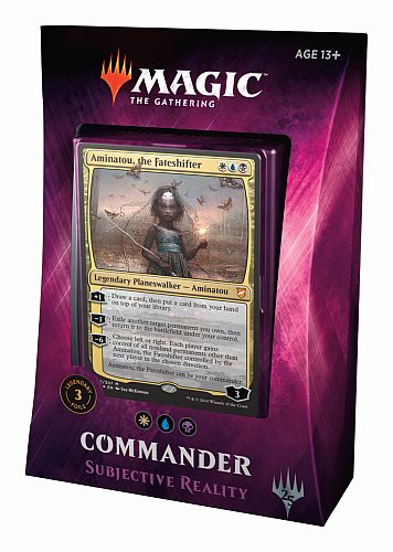 Magic Commander 2018  Edh  Multiplayer Deck: Subjective Reality  Aminatou  The Fateshifter Esper Library  100 Kort