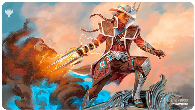Magic Spillem 195 165 Tte Playmat Outlaws Of Thunder Junction: Key Art Annie Flash The Veteran Ultra Pro 38390