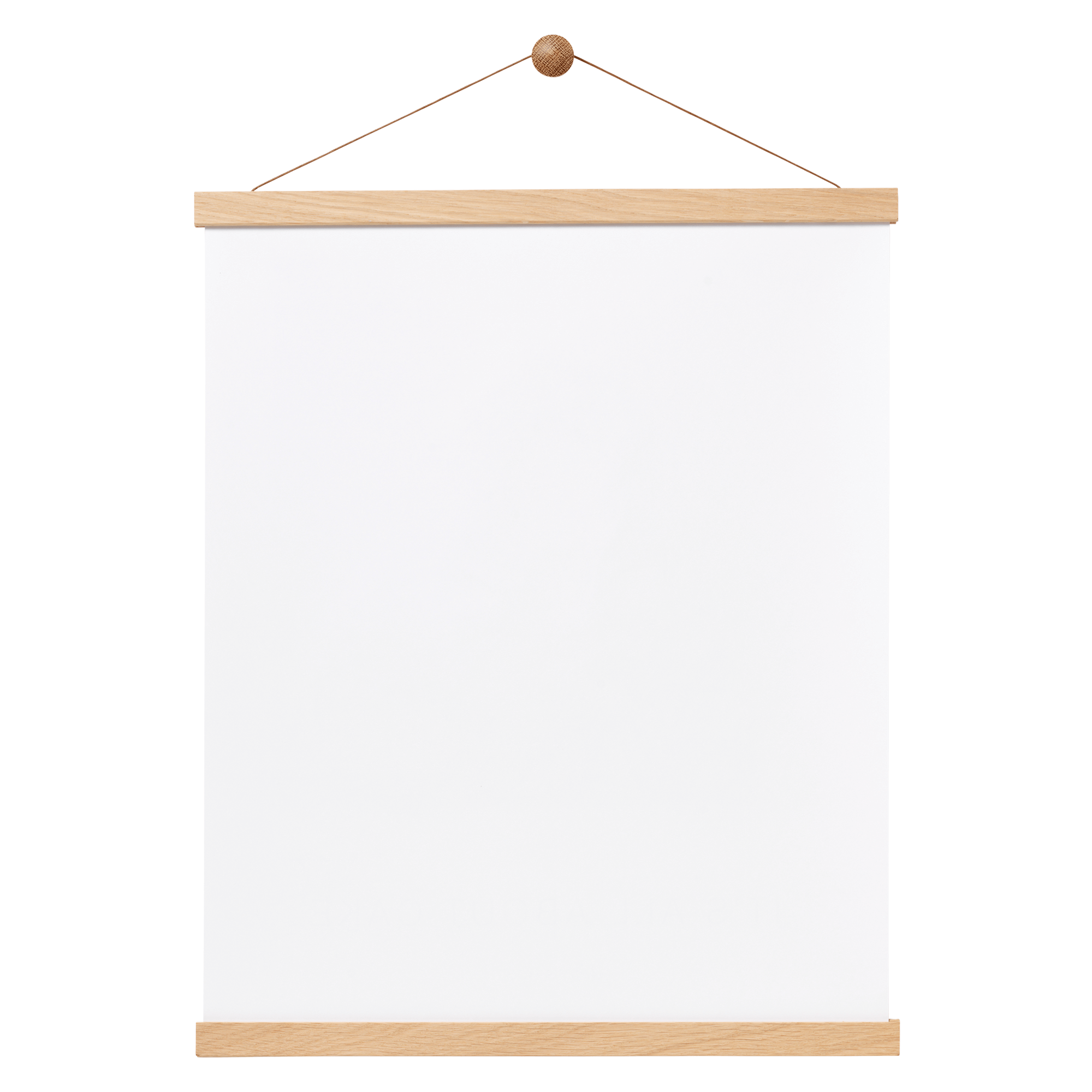 Magnet Rammeskinne   Egetræ  41 Cm