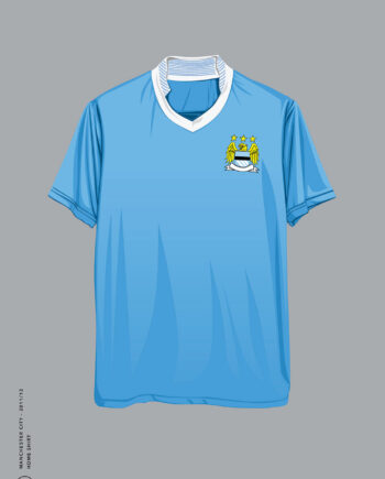 Man City Home Shirt 2011 12 Af Olé Olé