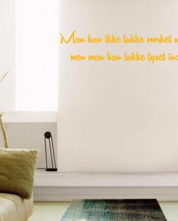 Man Kan Ikke Lukke Wallsticker