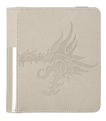 Mappe Card Codex 80 Portfolio: Ashen White 4x20  Plads Til 80 Kort  Dragon Shield  Dragonshield   At-35012