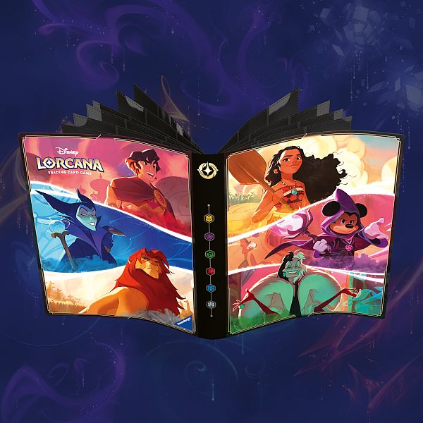 Mappe Disney Lorcana Tcg: Set 05-08 Shimmering Skies : Characters -pocket Lorebook Card Portfolio Album Holder 252 Kort