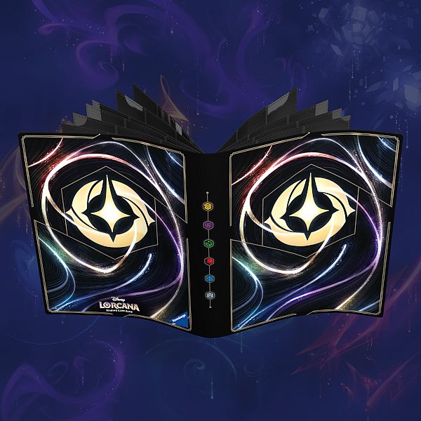 Mappe Disney Lorcana Tcg: Set 05-08 Shimmering Skies : Lorcana Logo Branded -pocket Lorebook Card Portfolio Album Holder 252 Kort