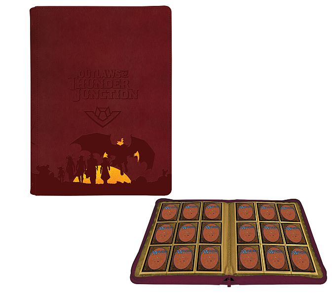 Mappe Magic Zippered Premium -pocket Pro-binder: Outlaws Of Thunder Junction: Set Symbol And Gang Silhouette Ultra Pro 38373