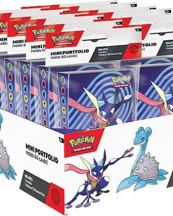 Mappe Pokemon Scarlet   Violet: Greninja   Lapras  2024 Fall  Mini-album Display  12 Binders   12 Booster Pack