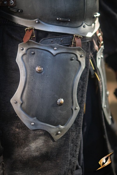 Marauder Belt Shields Epic Armoury Matte Polish Epic Grey One Size Live Rollespil