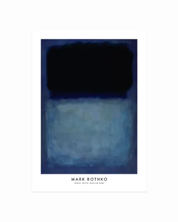 Mark Rothko Plakat  Black  White  Blue On Blue