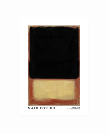 Mark Rothko Plakat  Dark  Beige  Orange