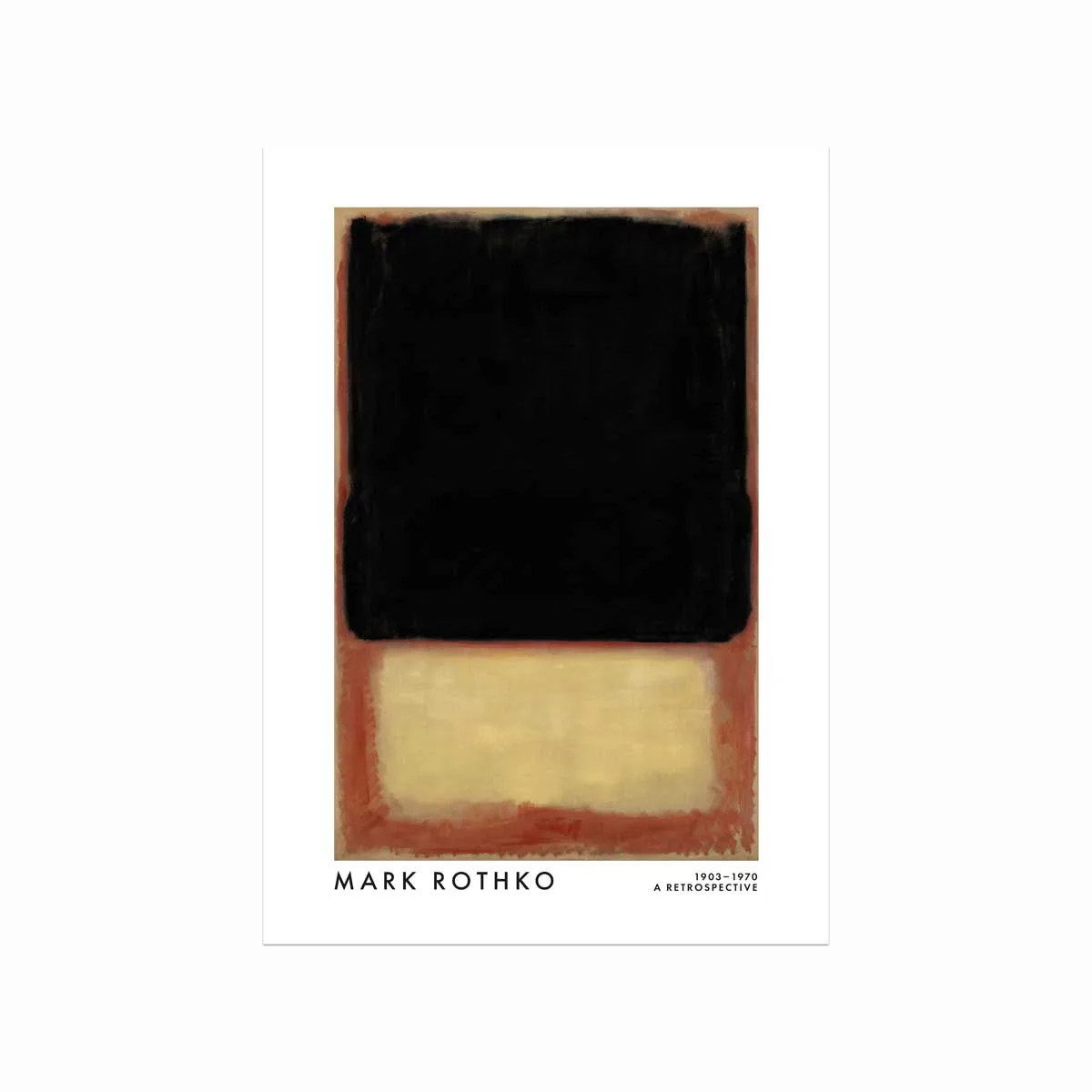 Mark Rothko Plakat  Dark  Beige  Orange
