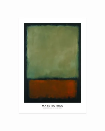 Mark Rothko Plakat  Green  Orange  Dark Green