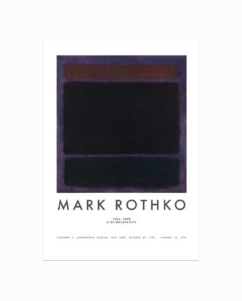Mark Rothko Plakat  Rust  Purple  Blue