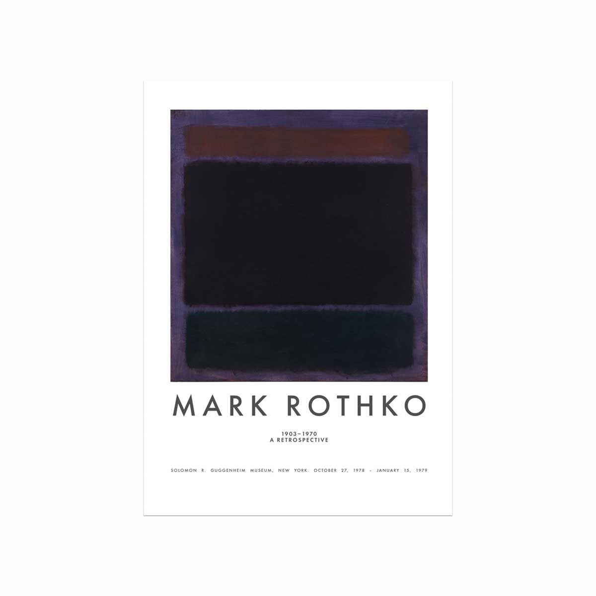 Mark Rothko Plakat  Rust  Purple  Blue