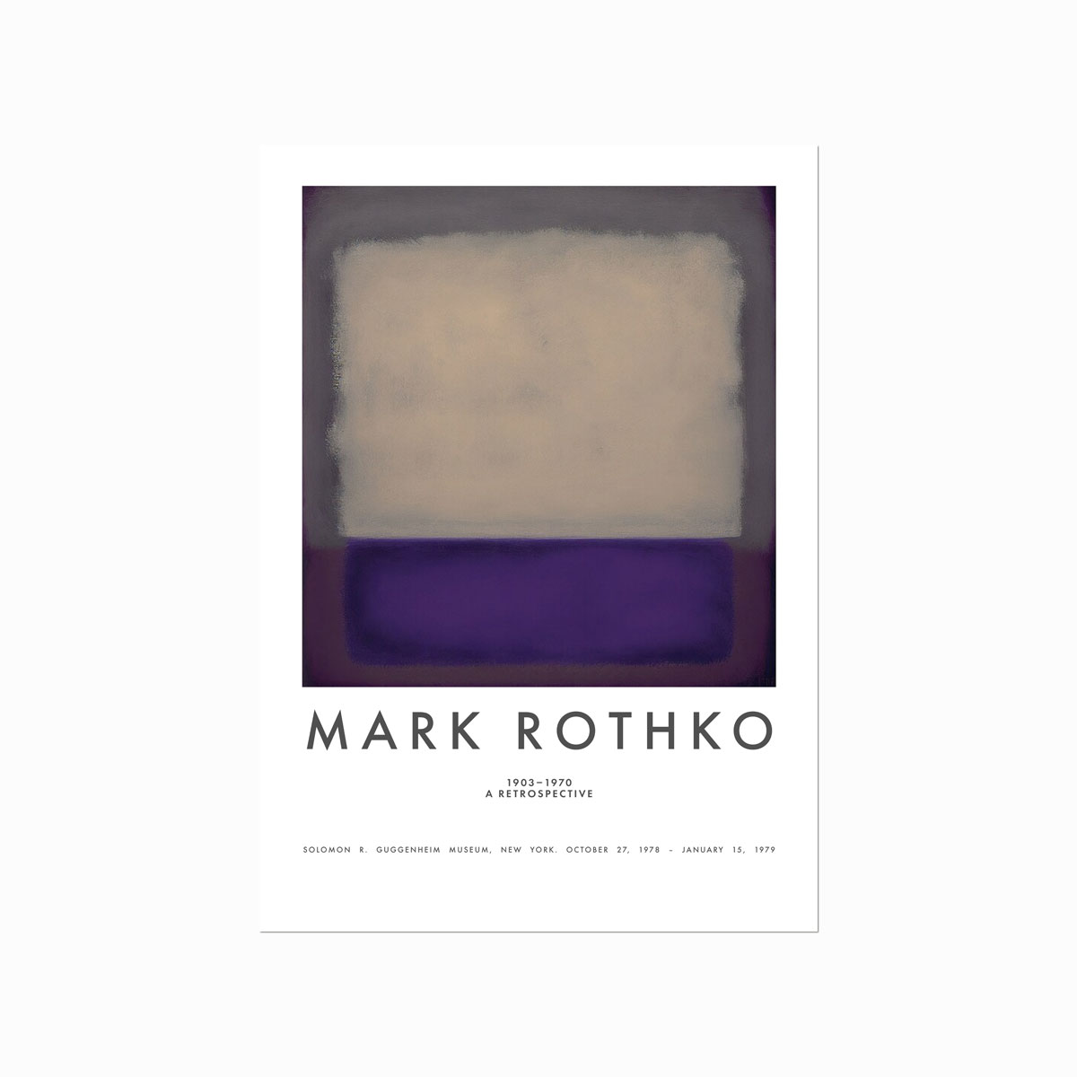 Mark Rothko Plakat  Violet  Grey