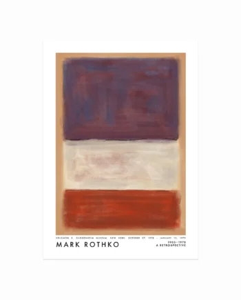 Mark Rothko Plakat  Violet  White  Red