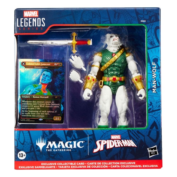 Marvel Legends Magic: The Gathering: Spider-man Man-wolf Plus Exclusive Foil Card Action Figure 15 Cm