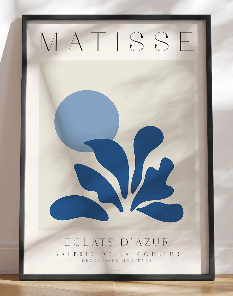Matisse Plakat Blå Eclats   Azur