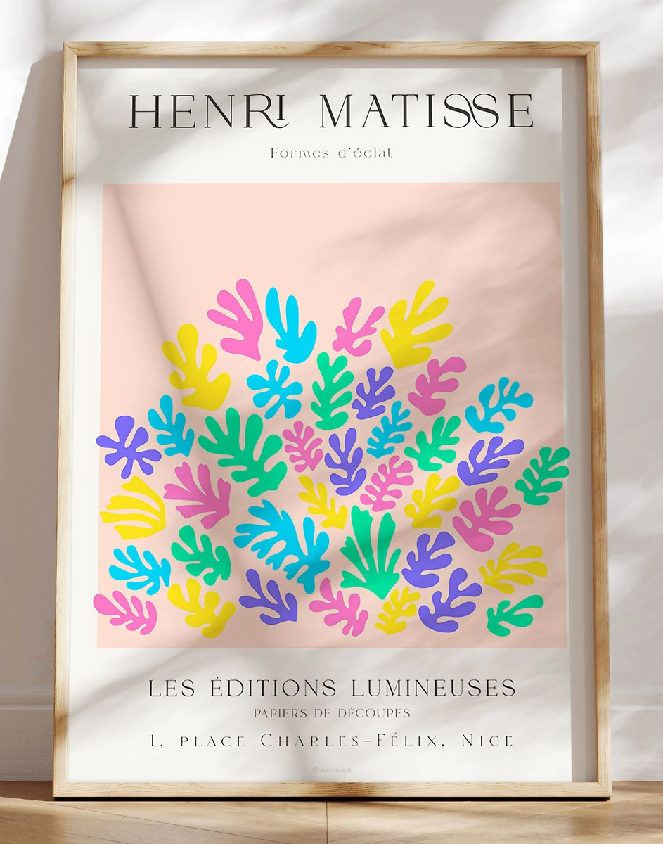 Matisse Plakat Formes De Corail  Flere Farver