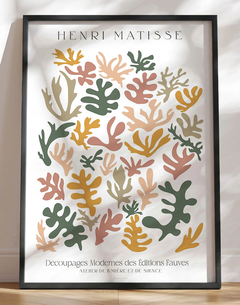 Matisse-inspireret Plakat Decoupages Modernes Des Editions Fauves