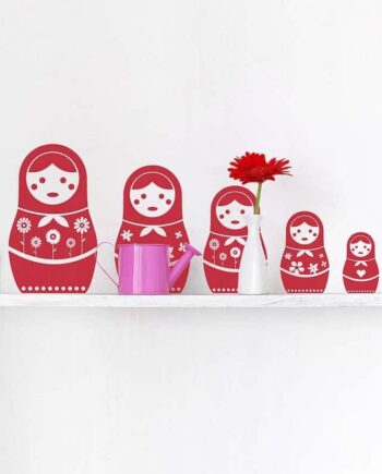 Matrjosjka Russiske Dukker Wallsticker