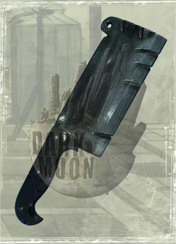 Meat Cleaver  226 128 147  Epic Armoury  226 128 147  36 Cm  226 128 147  Live Rollespils Kniv Sci-fi Dark Moon