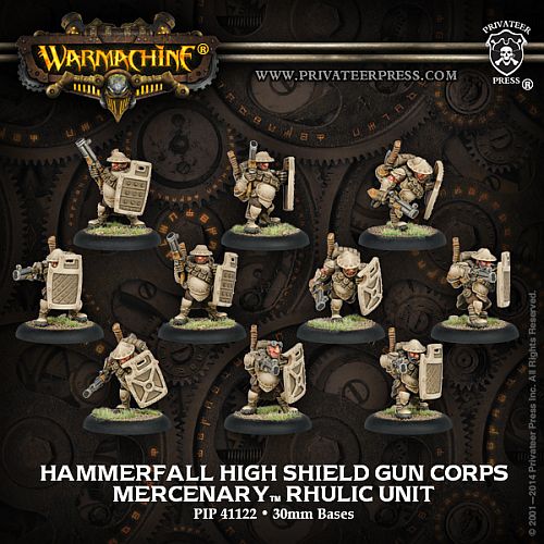 Mercenary: Hammerfall High Shield Gun Corps Rhulic Unit    Leader     Grunts  Pip-41122