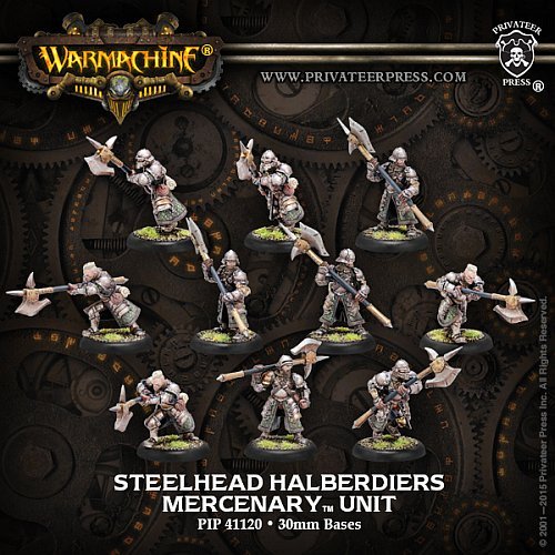 Mercenary: Steelhead Halberdiers Riflemen Unit  10  Pip-41120