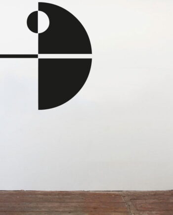 Minimalistisk Dødsstjerne Wallsticker